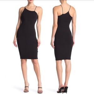 Good American The 90s Asymmetrical Bodycon Dress